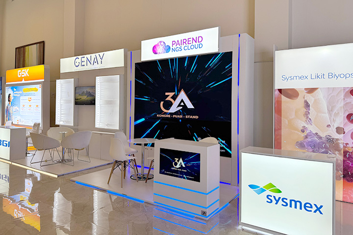 3x2 Led Ekranlı Stand